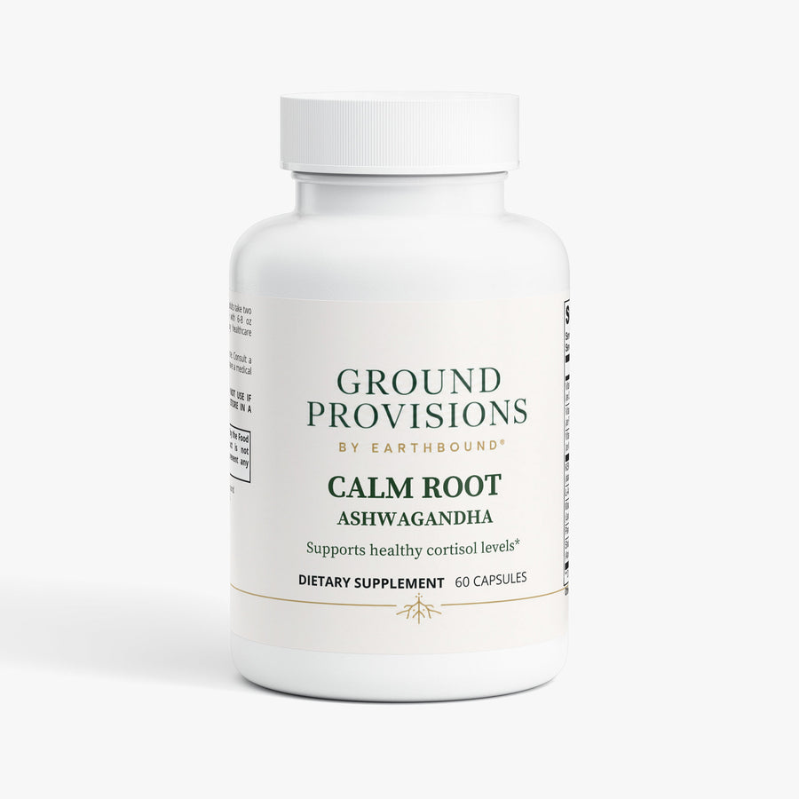 Calm Root Ashwagandha KSM-66 Blend - front of the bottle
