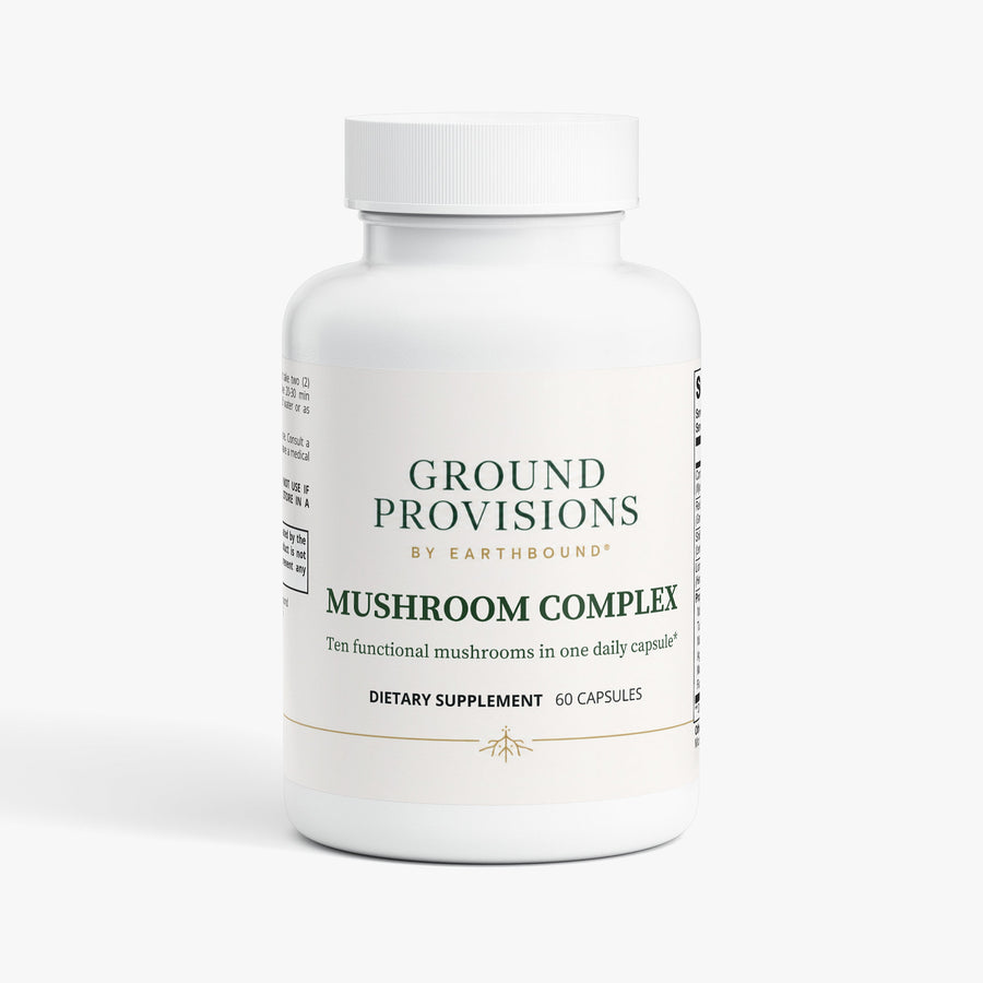 Mushroom Complex, 10 Functional Mushrooms - front of the bottle
