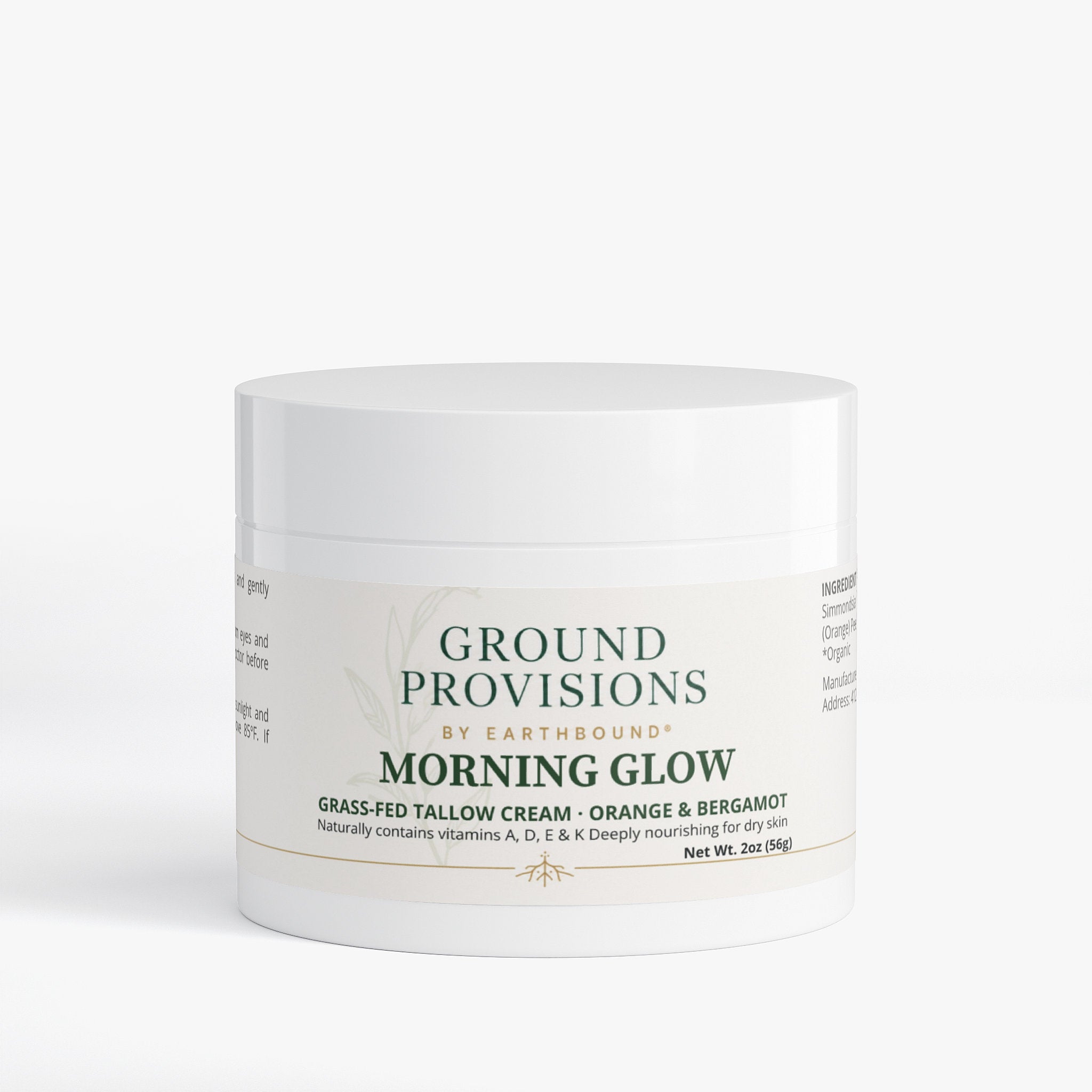 Morning Glow Tallow Cream — Orange & Bergamot