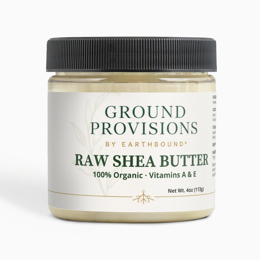 Raw Shea Butter, Pure Unrefined Organic - front of the jar