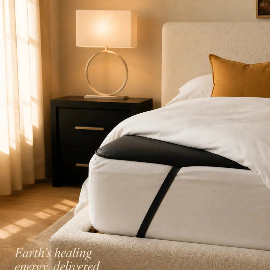 Earthbound Grounding Mattress Pad — full bed front view