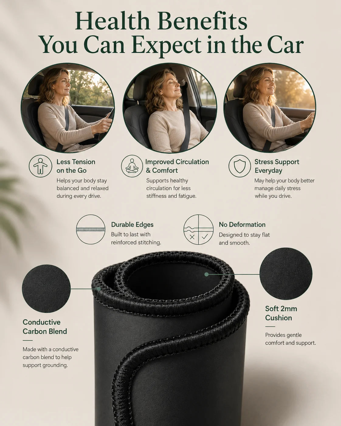 Earthbound® Grounding Car Seat Mat
