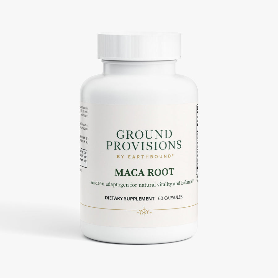 Maca Root Red, Black and Yellow Blend - front of the bottle