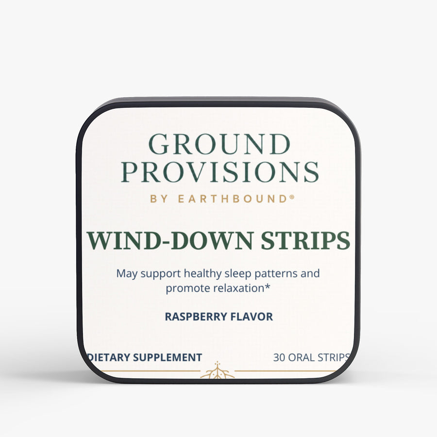 Wind Down Strips, Valerian and Herbs - front of the tin