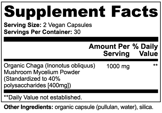 Chaga Mushroom (Capsules)