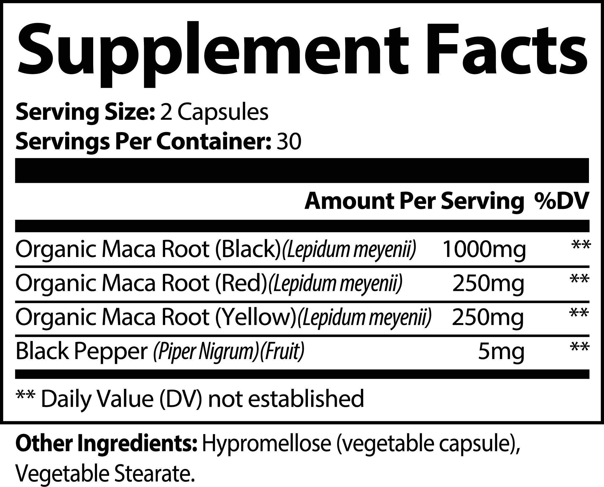 Maca Root — Red, Black & Yellow Blend