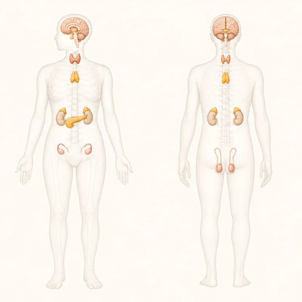 Endocrine system — grounding may help normalize cortisol and hormonal rhythms