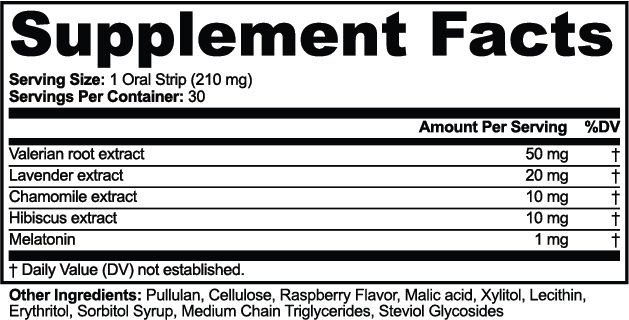 Wind Down Strips — Valerian, Melatonin & Herbs
