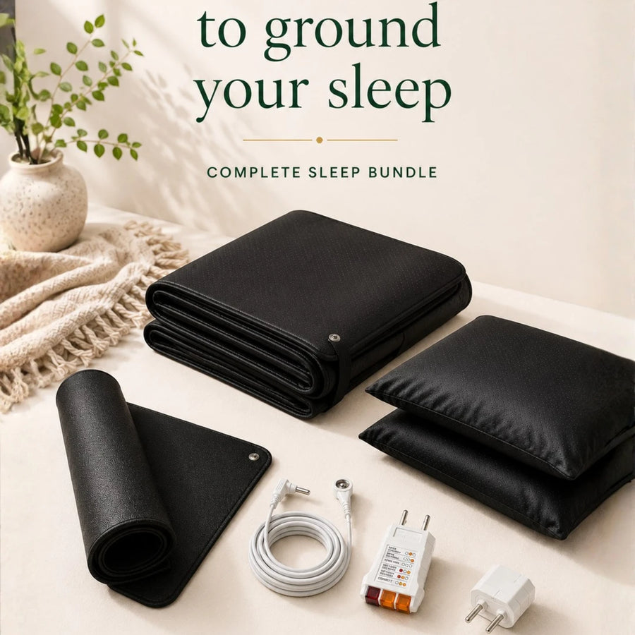 Everything to ground your sleep: Complete Sleep Bundle contents with 90-night trial and lifetime warranty