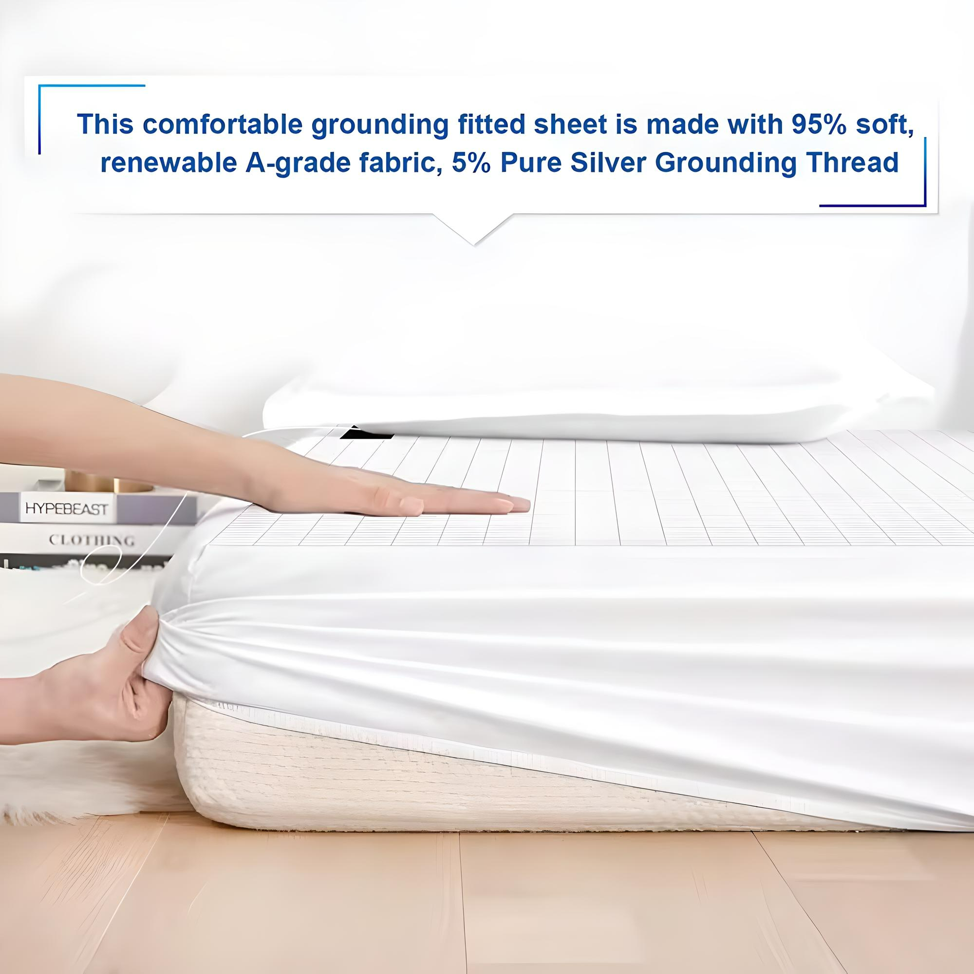 Grounding Fitted Sheets (95% Organic Cotton & 5% Silver Fiber)