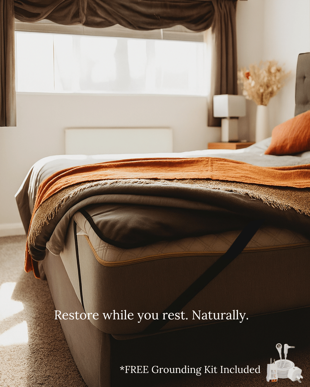 Earthbound™ Grounding Mattress Pad + Free Grounding Test Kit