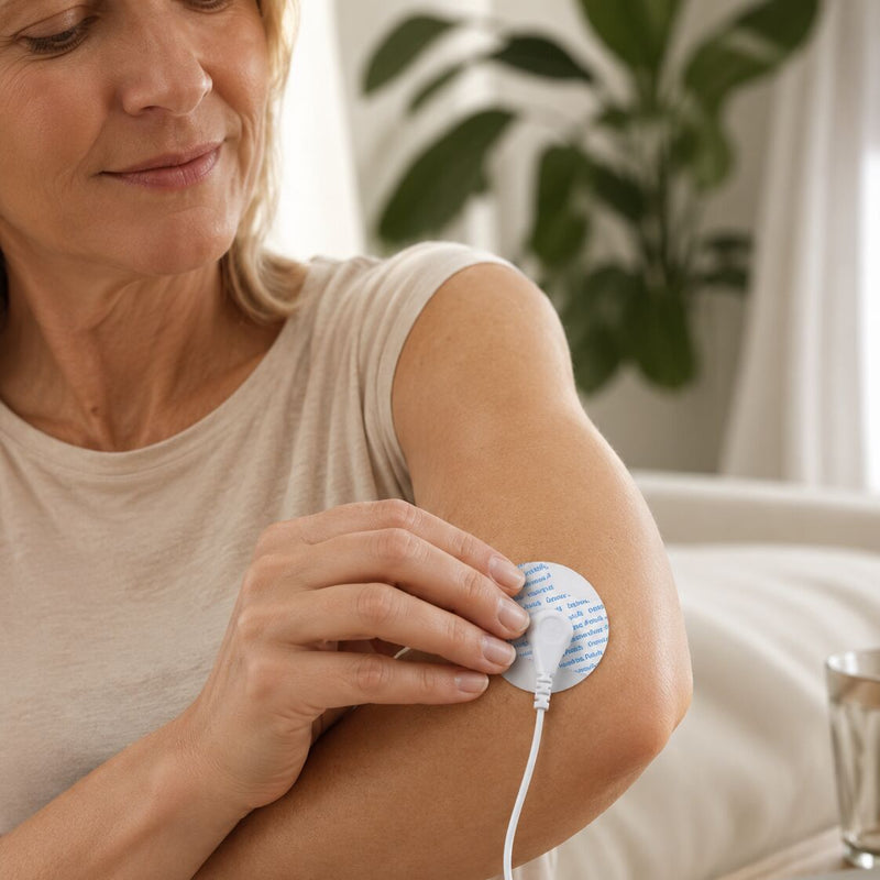 grounding patches on elbow